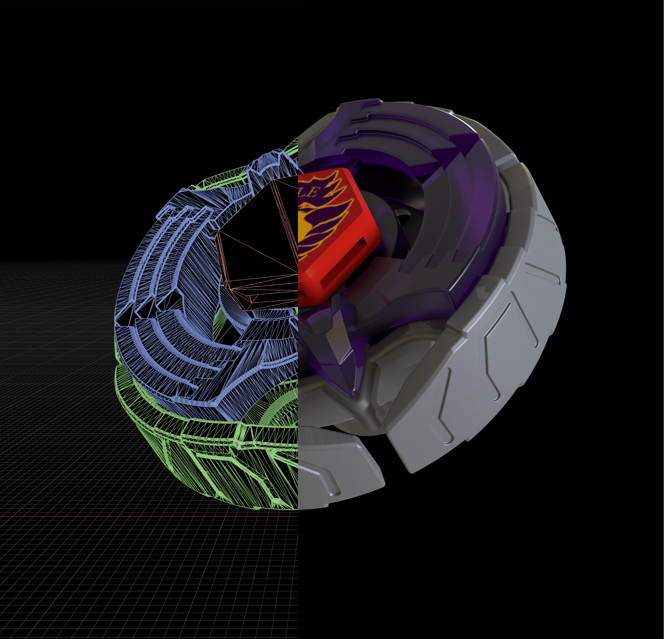 3D Beyblade Model Showcase